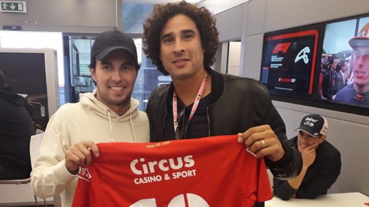 Guillermo Ochoa apoyó a ‘Checo’ Pérez en el GP de Bélgica