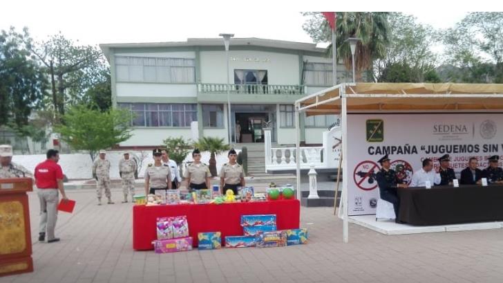 Inicia campaña ‘Juguemos sin violencia’ en Sonora; Sedena cambia juguetes bélicos por didácticos