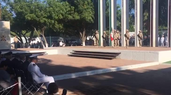 AUDIO | Rinden homenaje a cadetes caídos del Heroico Colegio Militar en la batalla de Chapultepec