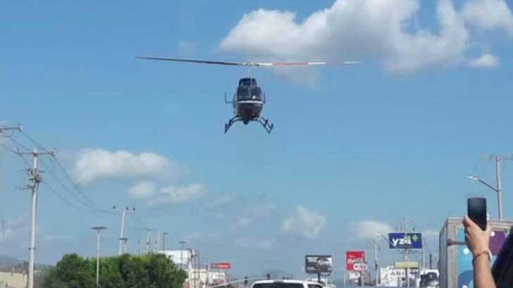 Aterriza sobre la calle 200 helicóptero de la PESP con mujer embarazada herida de bala