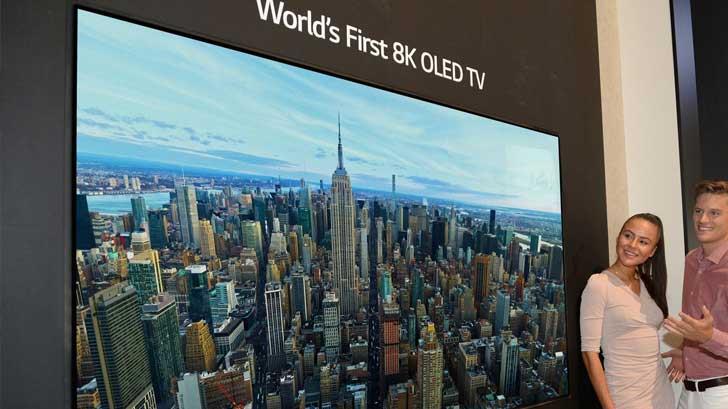 Empresa LG lanza pantalla con nueva tecnología 8K