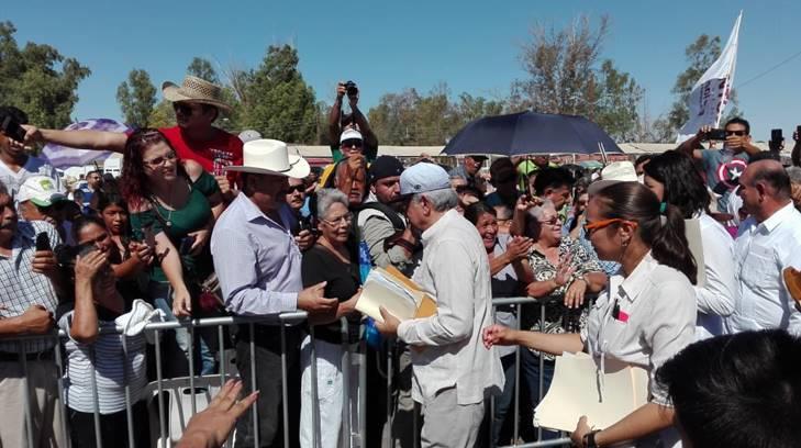 López Obrador llega a San Luis Río Colorado