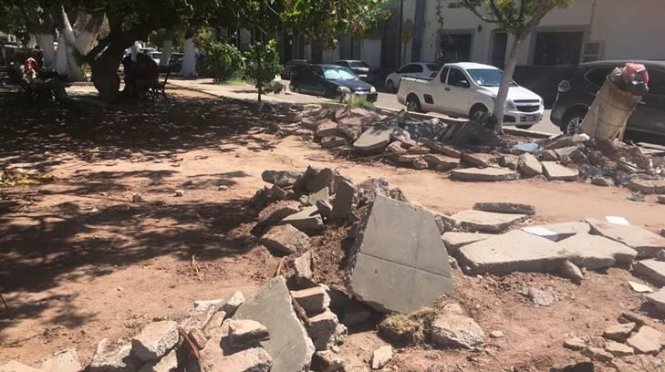 AUDIOS | Postergan evaluación de daños a la Plaza 13 de Julio en Guaymas