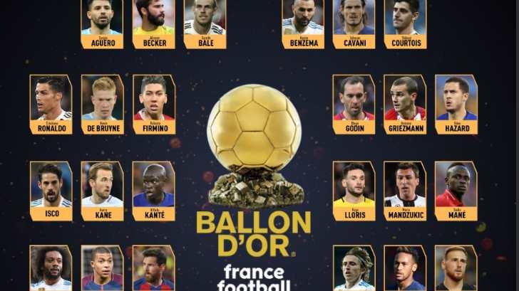 Cristiano Ronaldo, Lionel Messi, Luka Modric, nominados al Balón de Oro 2018