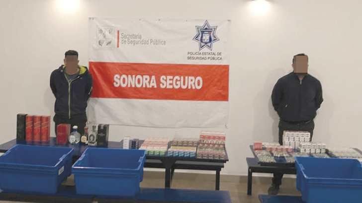 Agentes de la PESP detienen a 2 por robo en Obregón