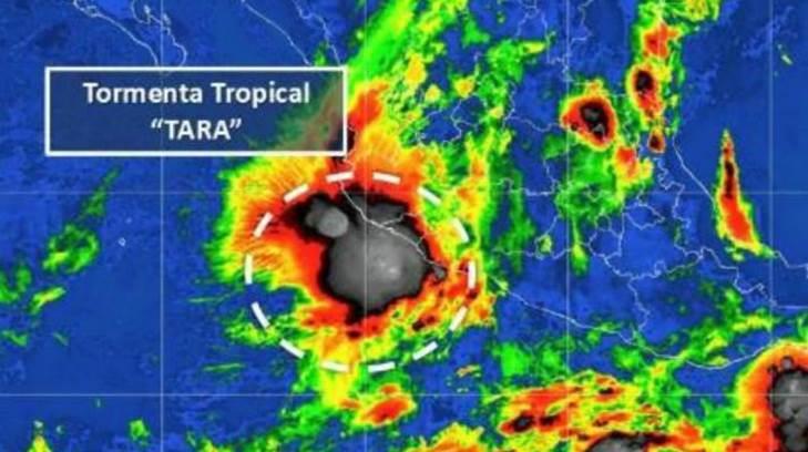 VIDEO | Tormenta tropical Tara se localiza a 75 kilómetros al sur-suroeste de Colima