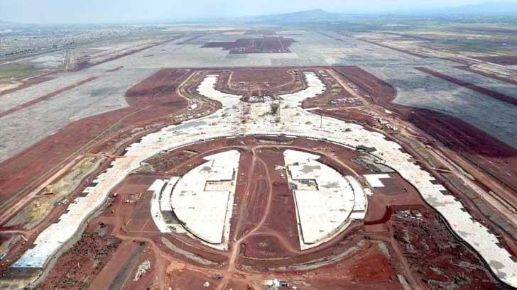 Marchan a favor de la construcción del nuevo aeropuerto en Texcoco