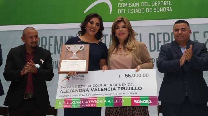 Alejandra Valencia recibe el Premio Estatal del Deporte 2018