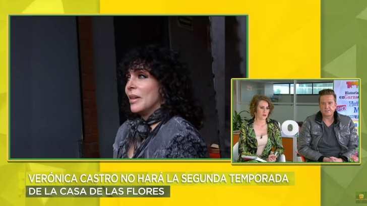 Verónica Castro bendice a la gente y niega casamiento con Yolanda Andrade