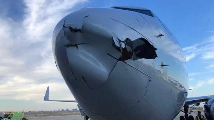 Aeroméxico investiga daños a punta de avión que aterrizó en Tijuana