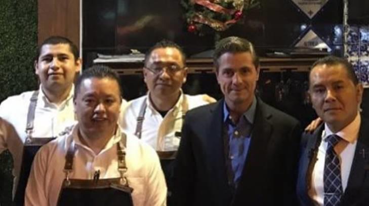 Peña Nieto reaparece en restaurante argentino en Metepec, Estado de México