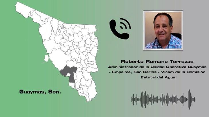 Servicio de agua potable en Guaymas se normalizará esta semana: Roberto Romano