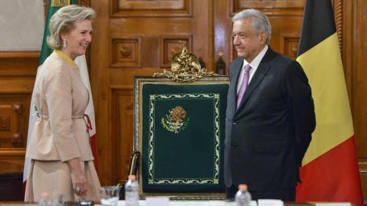 López Obrador se reúne con la princesa Astrid de Bélgica en Palacio Nacional