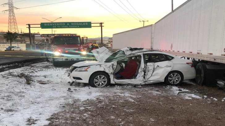 AUDIO | Muere conductor tras fuerte choque en Nogales; hay personas lesionadas