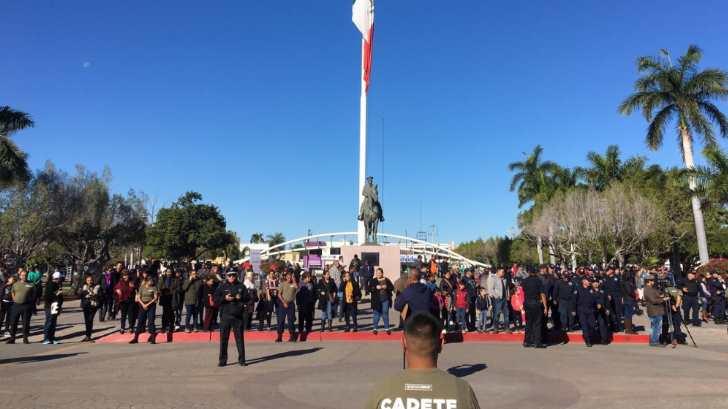 AUDIO | Conmemora Ejército Mexicano el Día de la Bandera en Ciudad Obregón