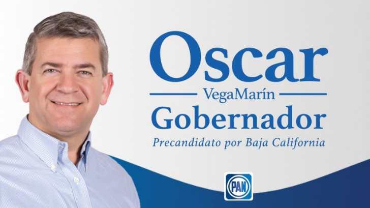 Óscar Vega Marín, precandidato del PAN a la gubernatura de BC