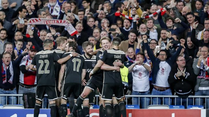 Ajax humilla y elimina al Real Madrid en Champions League