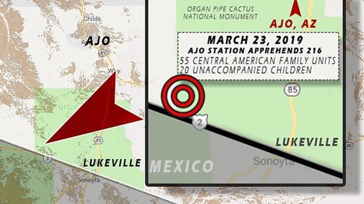 AUDIO | Cruzan la frontera por Lukeville, Arizona, y se entregan a la Patrulla Fronteriza