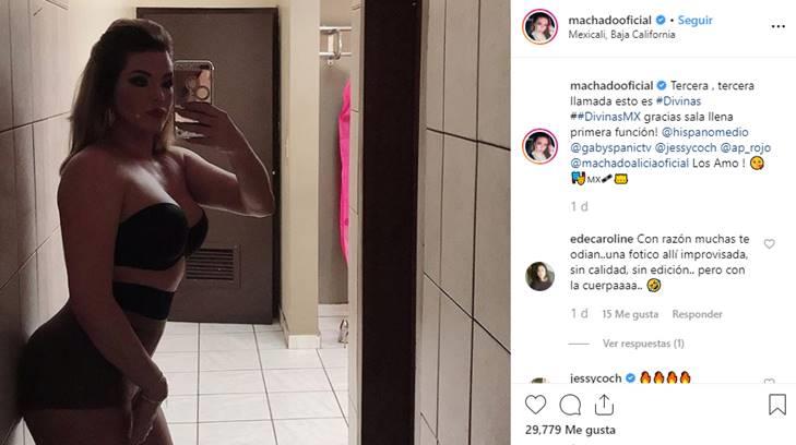 Alicia Machado luce en Instagram su figura en lencería