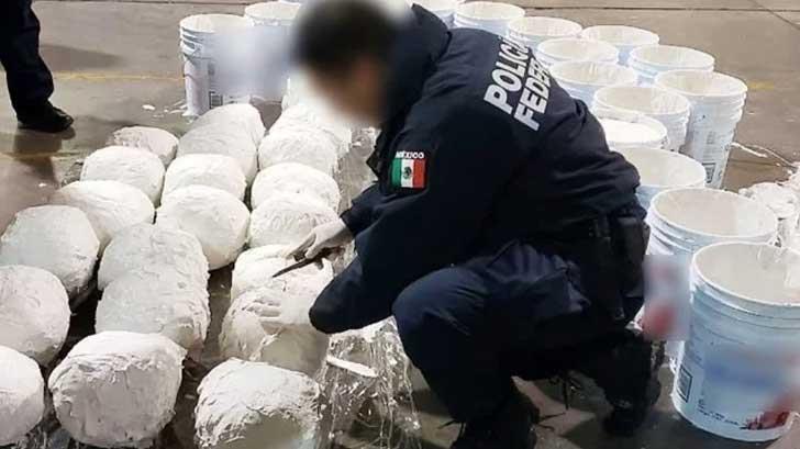 Decomisan tráiler con 96 kilos de crystal en carretera Hermosillo-Santa Ana