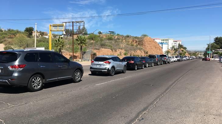 AUDIO | Garitas de Nogales registraron hoy largas filas hacia Estados Unidos