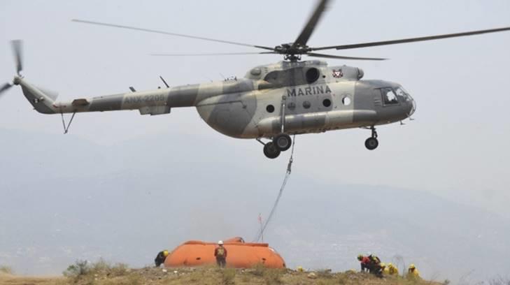 Localizan cuerpos de tripulantes de helicóptero de la Marina siniestrado