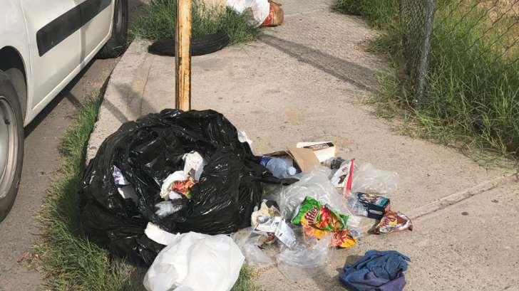 Una vergüenza y una asquerosidad: Vecinos de Navojoa se quejan de andador lleno de basura