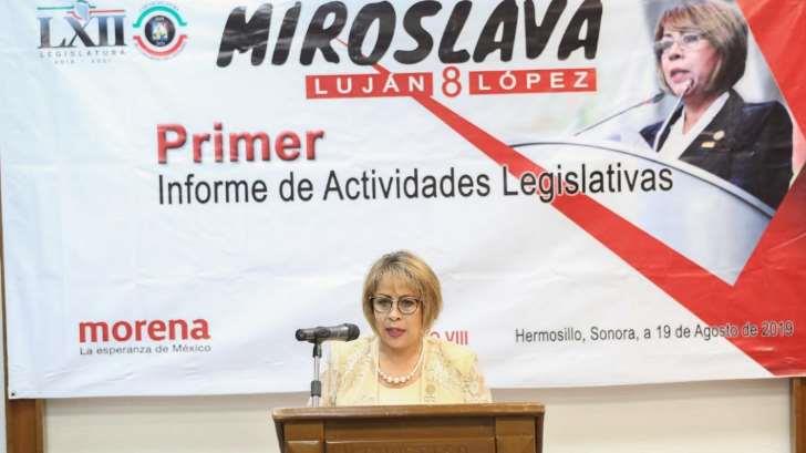 La diputada Miroslava Luján presenta su informe de actividades