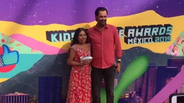 Yalitza Aparicio recibe reconocimiento en Kids Choice Awards México