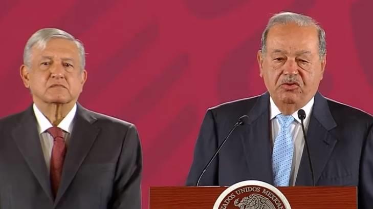 El empresario Carlos Slim celebra acuerdo con Gobierno por gasoductos