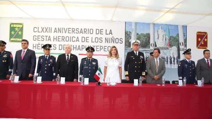 La gobernadora Claudia Pavlovich encabeza la ceremonia de la Gesta Heroica de Chapultepec