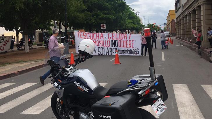 AUDIO | Manifestantes bloquean circulación del bulevar Hidalgo