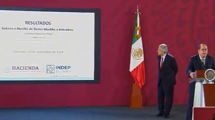 Gobierno obtiene 16.2 mdp en subasta de bienes del narco