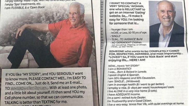 Millonario busca novia a través de un anuncio de periódico