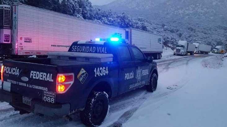 Cierran carretera entre Sonora y Chihuahua por nevada