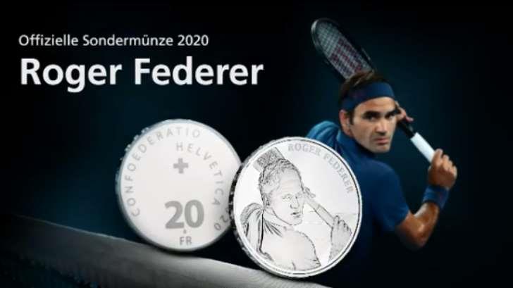 Suiza pondrá en monedas la cara de Roger Federer