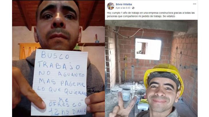 Silvio Villalba consigue chamba gracias a las redes sociales