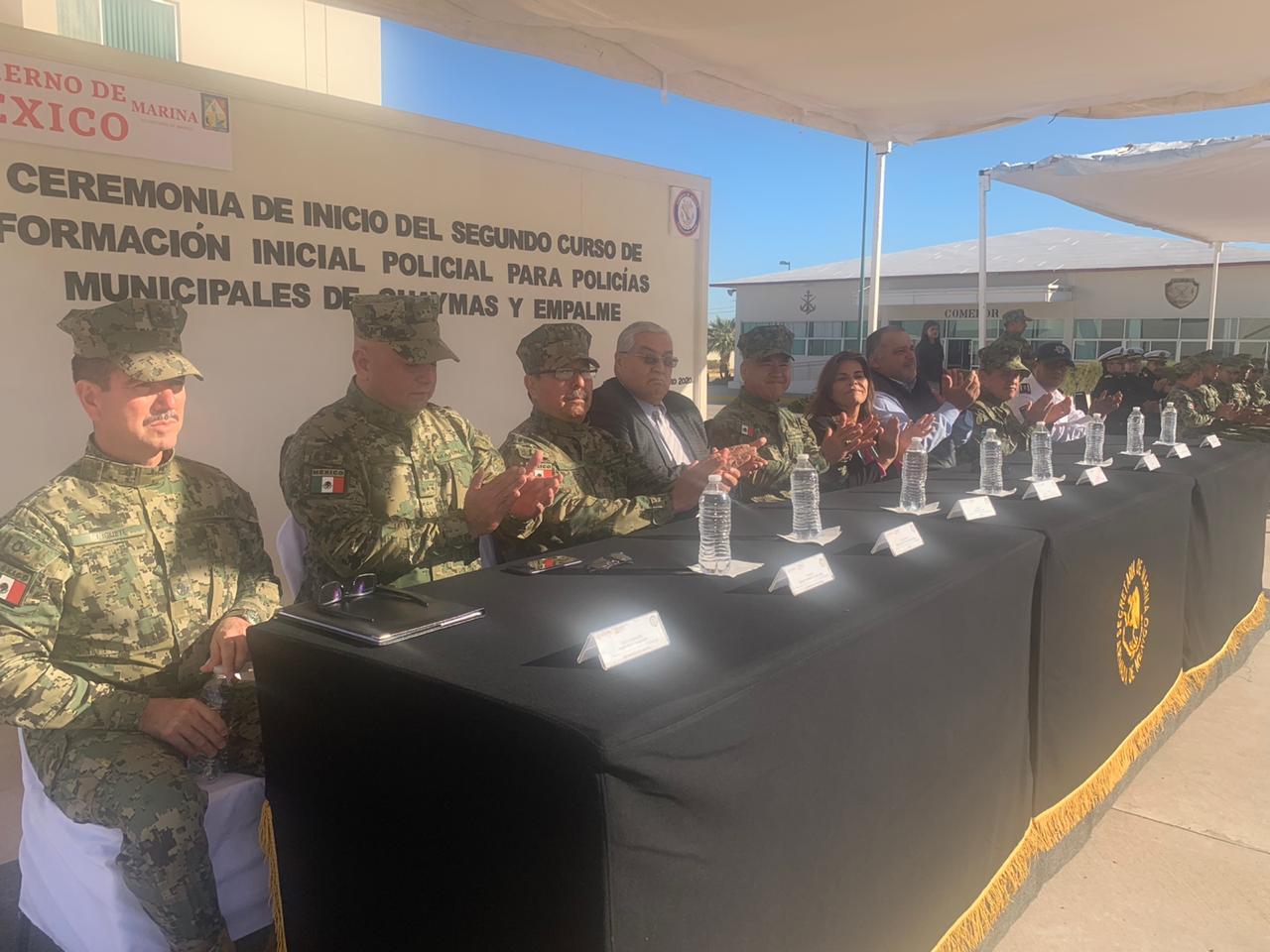 Inicia curso de formación policial para policías de Guaymas y Empalme