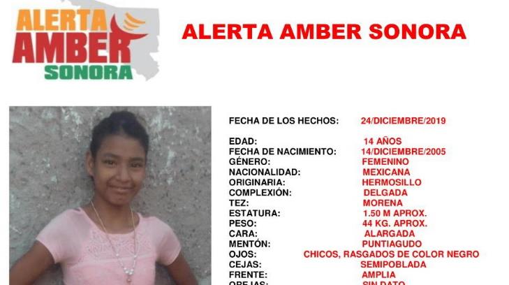 Activan Alerta Amber para localizar a la menor María Peralta