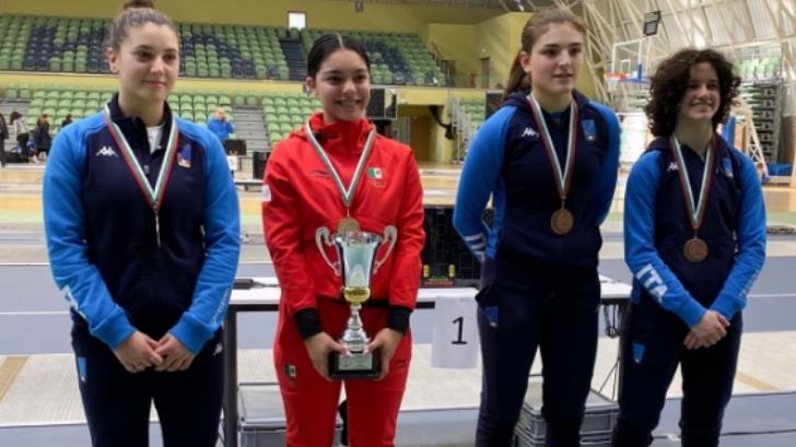 Natalia Botello gana oro en la Copa del Mundo Junior de Esgrima