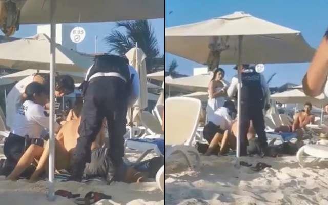 Policías arrestan a turistas en playa de Mamitas: los investigarán