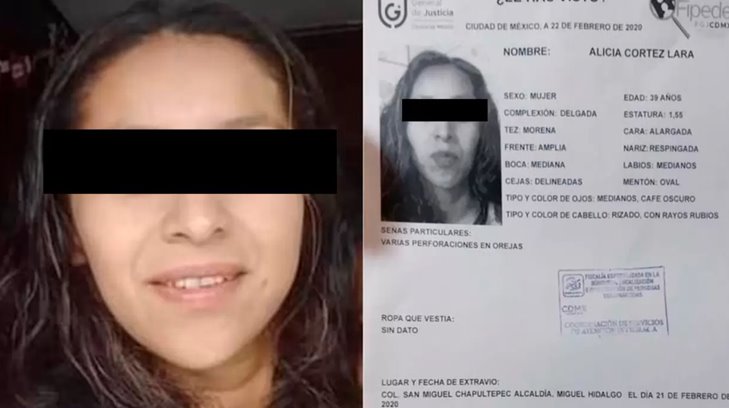 Hallan cuerpo de Alicia dentro de una cisterna