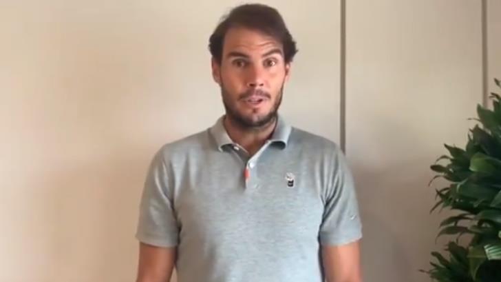 VIDEO | Rafael Nadal pide apoyo para reunir fondos contra coronavirus