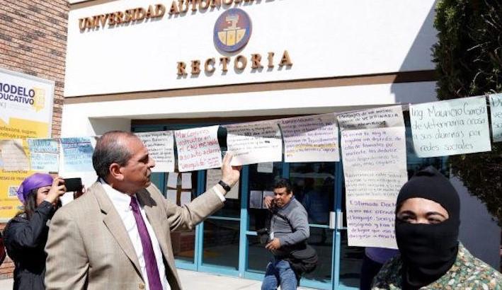Protestan universitarias por acoso sexual en Juárez