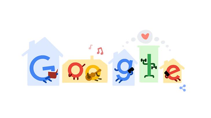 ‘Quédate en casa’, el diseño de hoy de Google