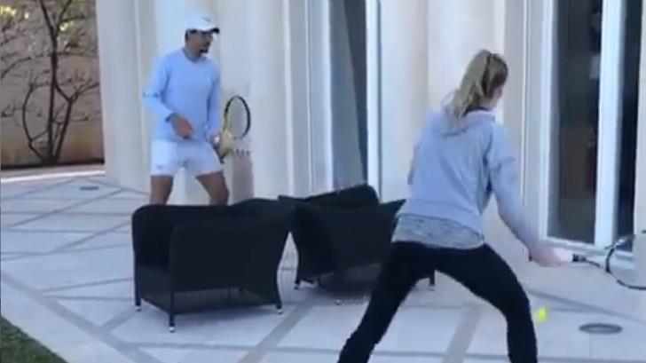 VIDEO | En cuarentena, Rafael Nadal pierde contra su hermana