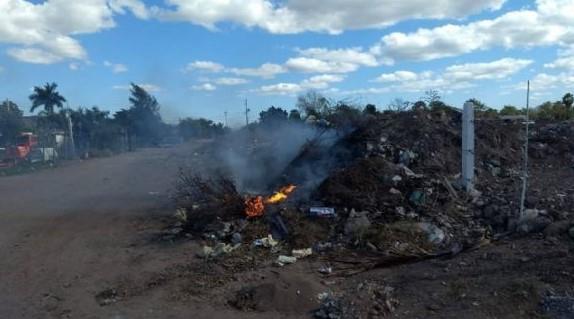 Quema de basura toma una tregua