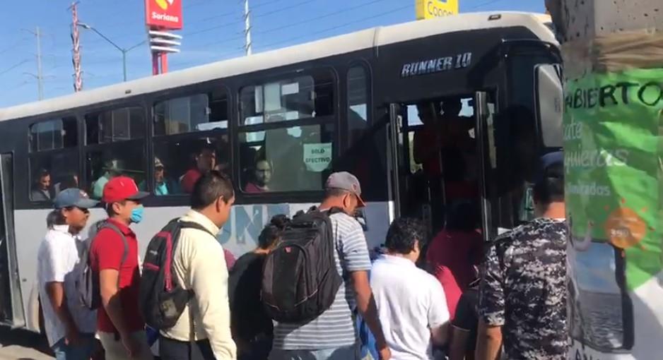 Sin cubrebocas no podrán utilizar transporte urbano