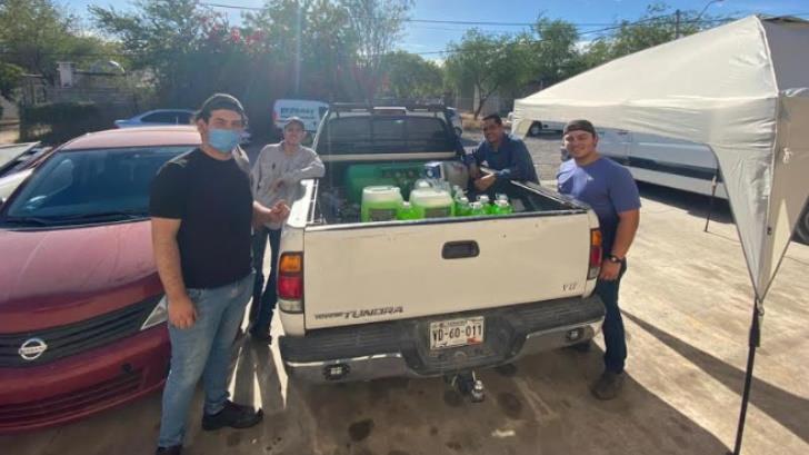 Jóvenes crean virucida para sanitizar la ciudad