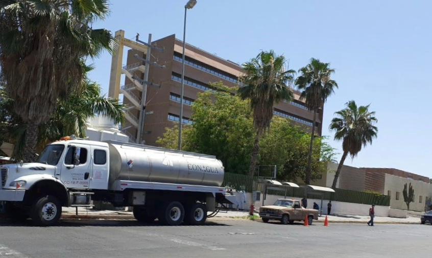 Suministran agua a Hospital de Obregón